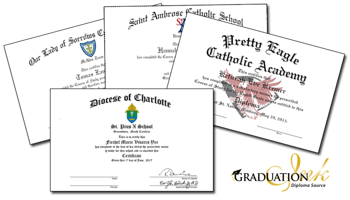 Catholic Diploma Designs